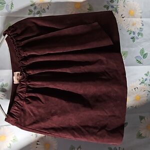 Faux suede skirt